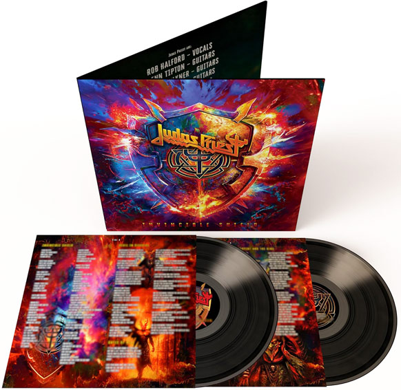 Judas priest nouvel album invicible shield edition collector limite colore vinyl lp cd