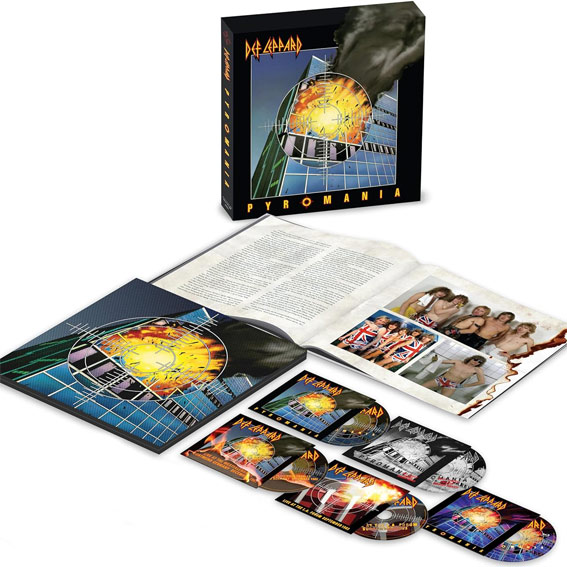 Def Leppard Pyromania coffret collector deluxe edition limitee 4CD bluray 2024