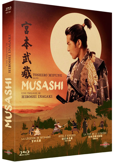 trilogie sabre musashi toshiro mifune bluray dvd