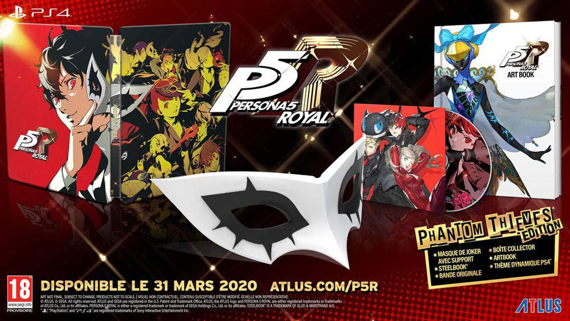 persona 5 royal jeu video PS4 edition collector phantom