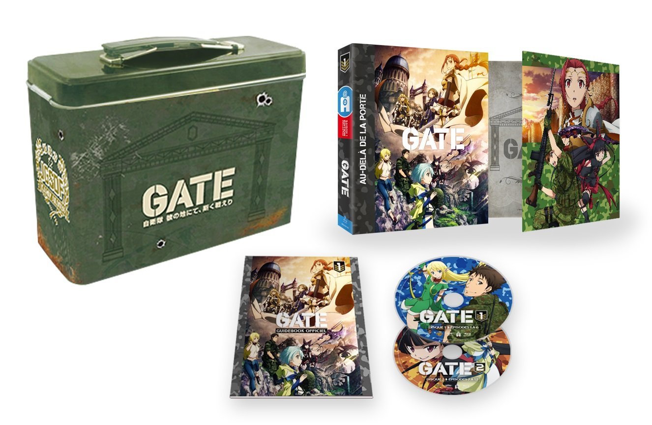 serie anime-Gate-coffret-integrale-edition-collector-limitee-boite-metal-Bluray-DVD