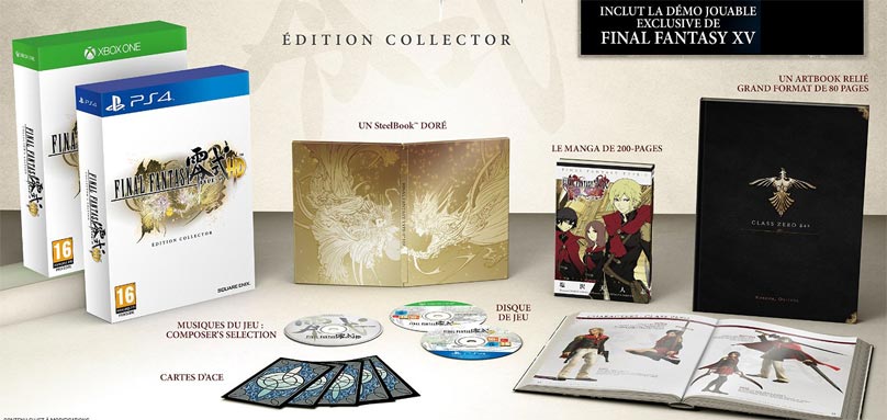 edition-collector-final fantasy type 0 HD-limitee