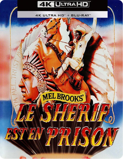 le sherif est en prison bluray 4k ultra hd edition steelbook collector mel brooks