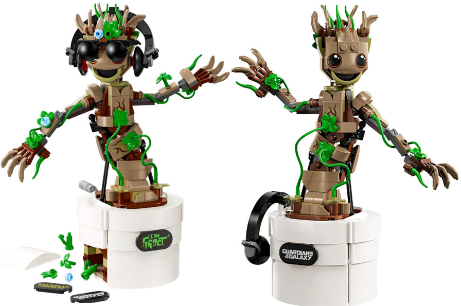 lego bebe groot plante 76297 collection gardiens galaxie