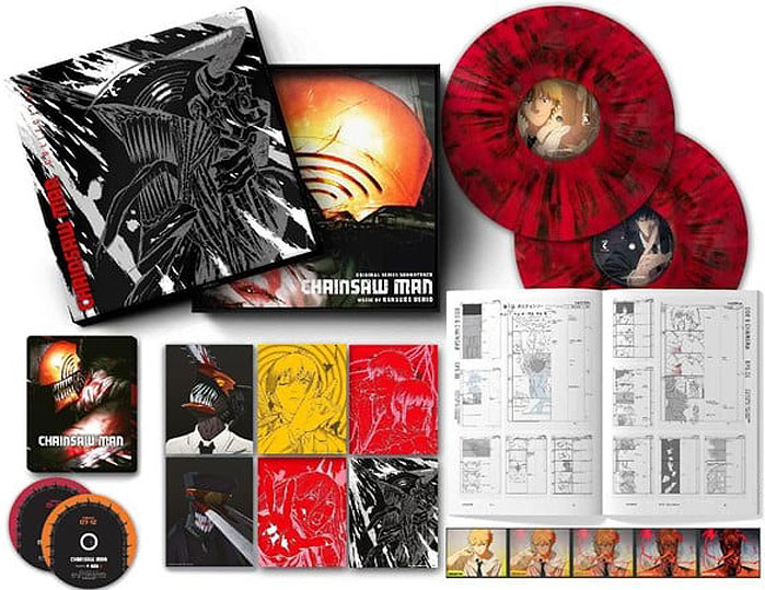 Chainsaw man coffret integrale anime bluray edition collector limitee steelbook vinyl LP