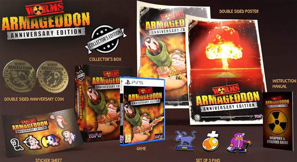 Worms Armageddon PS5 nintendo switch edition collector anniversary