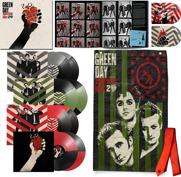 Green day american idiot 20th anniversary coffret edition collector Vinyl LP colore