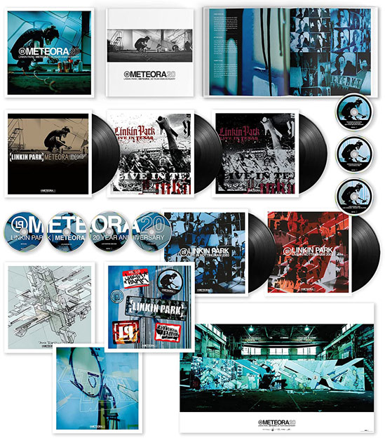Linkin Park Meteora edition 20th anniversary collector Vinyl LP CD DVD Coffret Box 2023