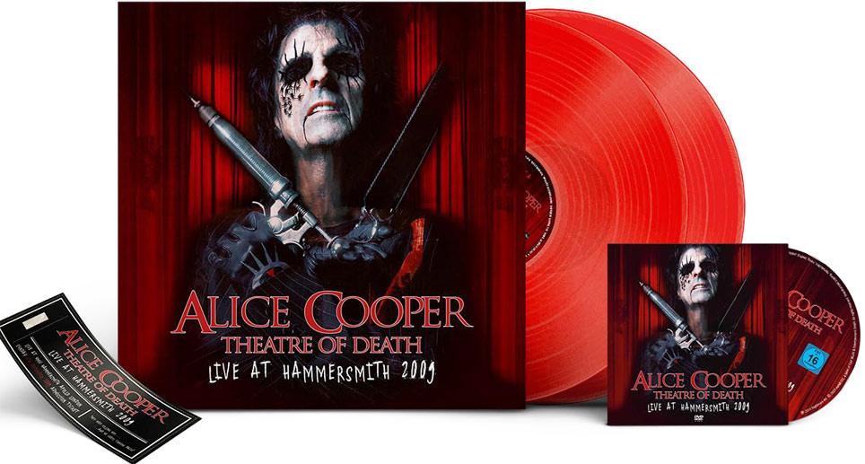 Alice Cooper theatre of death live hammersmith 2009 coffret vinyl lp DVD