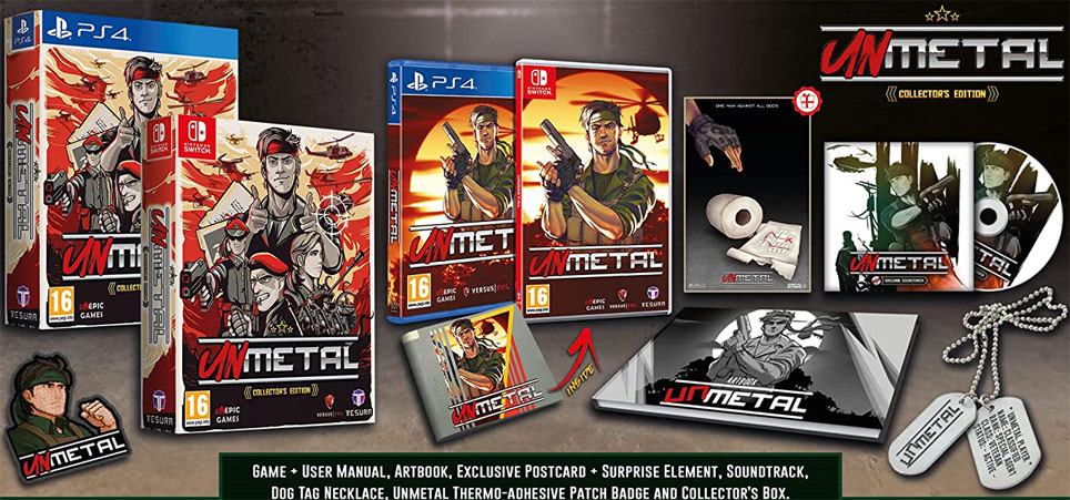 Unmetal jeu Ps4 nintendo switch coffret edition collector limitee
