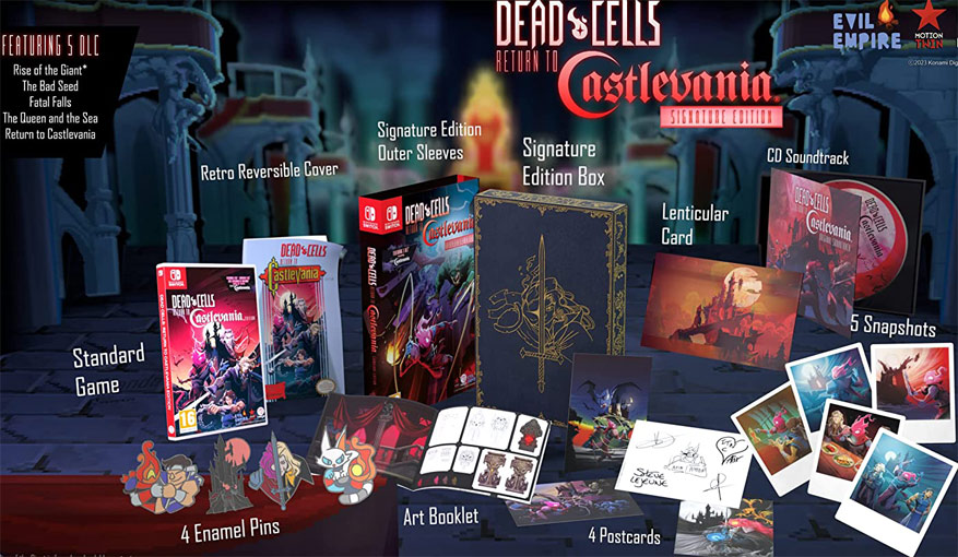 Castlevania dead cells ps5 nintendo switch coffret box collector edition limitee 2023