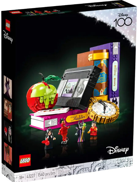 Lego Disney 100 Villain Icons artefact méchant 43227
