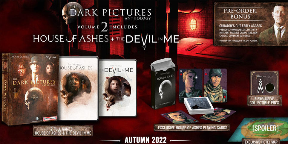 Dark picture anthology house of ashes devil in me coffret collector edition limitee 2022