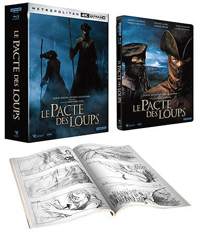 Pacte des loups coffret Edition Collector Steelbook Blu ray 4K