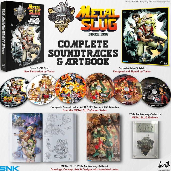 coffret collector metal slug complete soundtracks artbook 25th anniversary