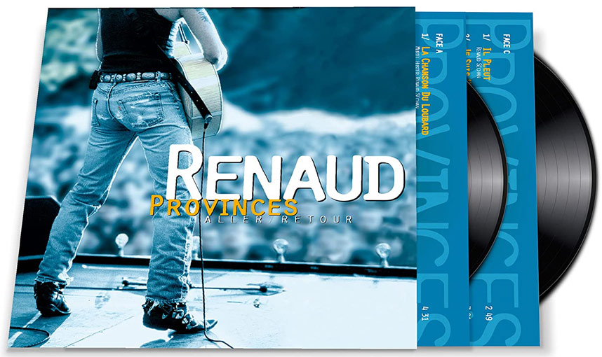 Renaud paris provinces aller retour album live 1996 vinyle 2LP edition double 2023