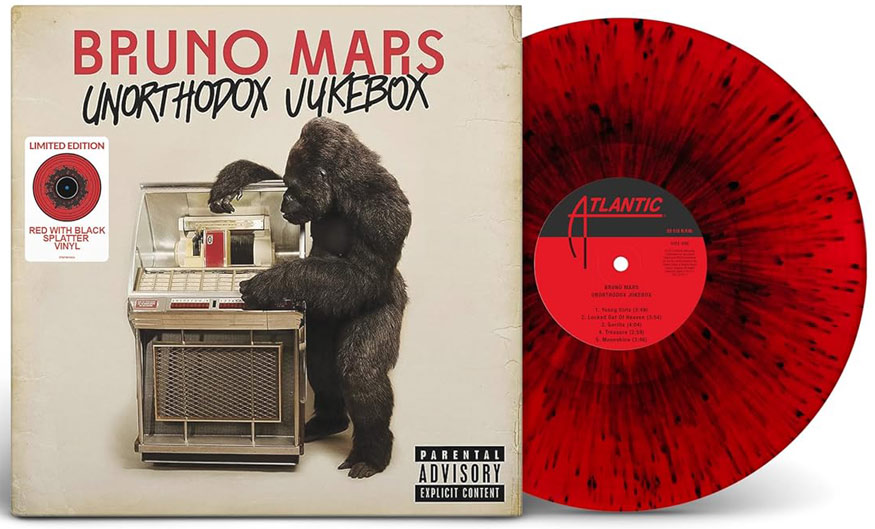 Bruno mars Unorthodox Jukebox vinyl lp splatter edition limite
