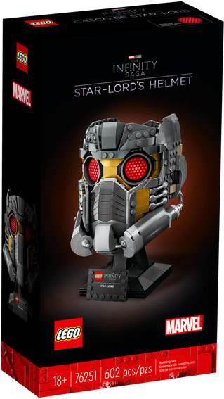 LEGO 76251 casque gardien galaxie star lord guardian galaxy marvel 2023