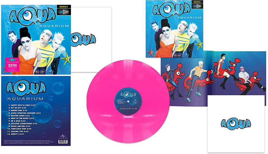 Aqua aquarium vinyl lp edition 25th anniversary color 2022