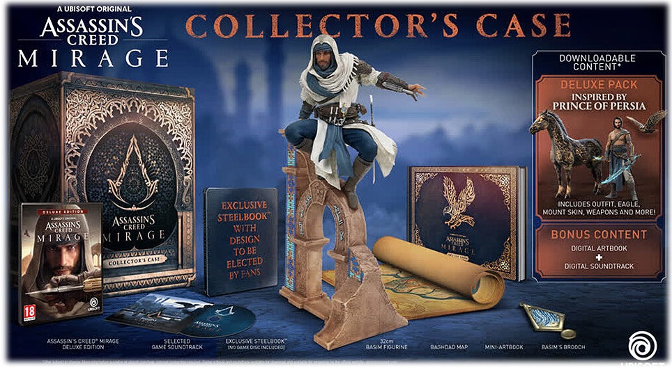 assassins creed mirage ps5 ps4 edition collector coffret steelbook