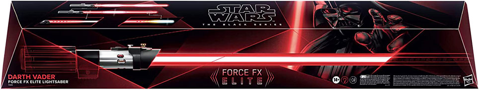 sabre laser dark vador force fx elite black series collector 2022