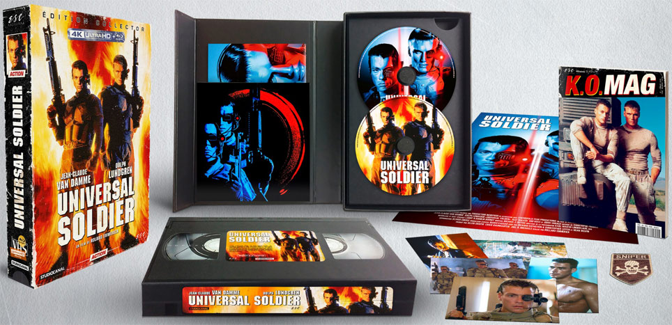 universal soldier coffret vhs Blu ray 4K ultra hd esc 2022