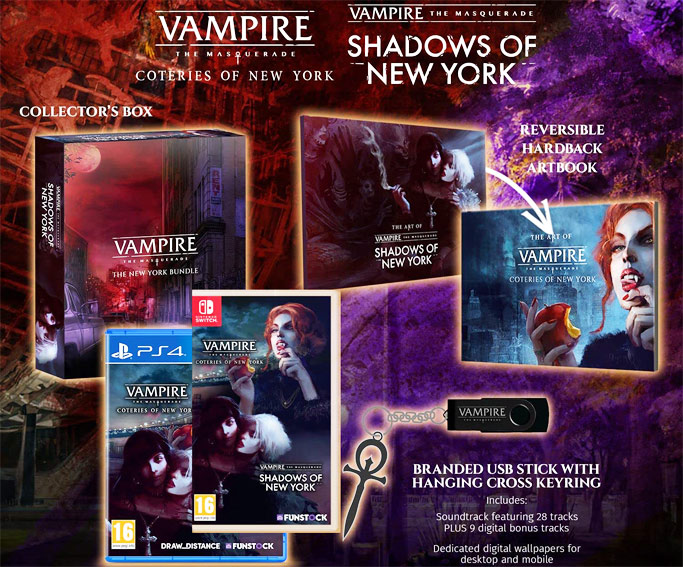 vampire masquerade coteries of new york ps4 nintendo switch collector 2022