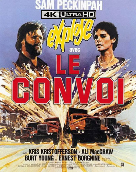 Film le convoi peckinpah bluray 4K ultra hd edition steelbook Collector