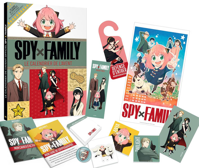 Calendrier de lavent spy x family manga anime collector 2023