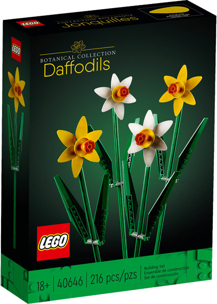Lego collection botanical jonquille daffodils 40646