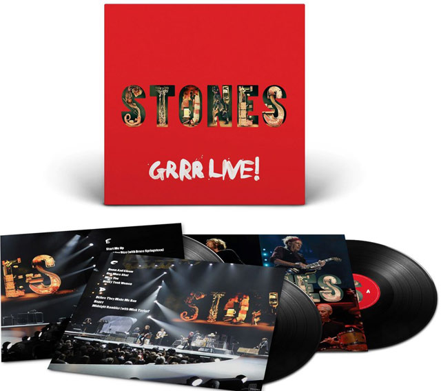 rolling stones grrr Live 2012 50th anniversary vinyl 3LP edition