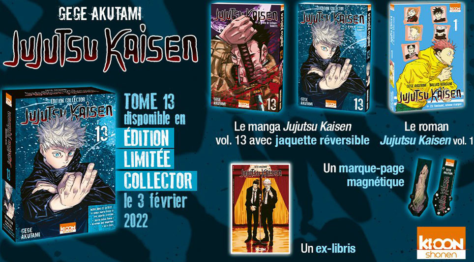 manga jujutsu kaisen t13 tome 13 coffret collector edition limitee