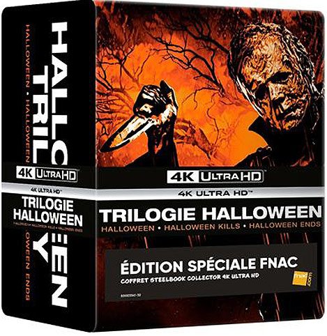Coffret integrale nouvelle trilogie Halloween steelbook bluray 4k ultra hd