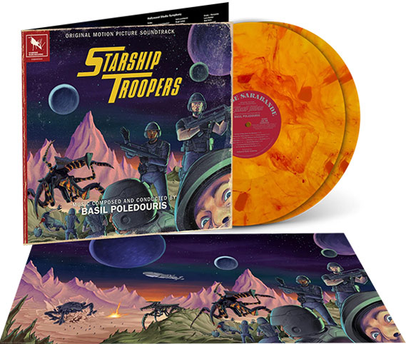starship troopers vinyl lp ost soundtrack bande originale yellow vinyl