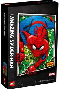 amazing spider man lego art