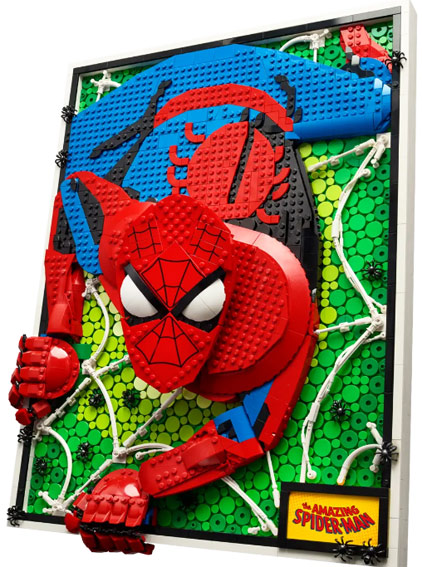 nouveau lego tableau spiderman 31209 collection marvel 2023