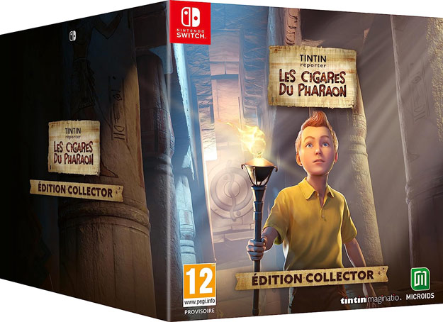 tintin reporter cigares du phararon jeux video coffret collector PS5 PS4 Nintendo switch