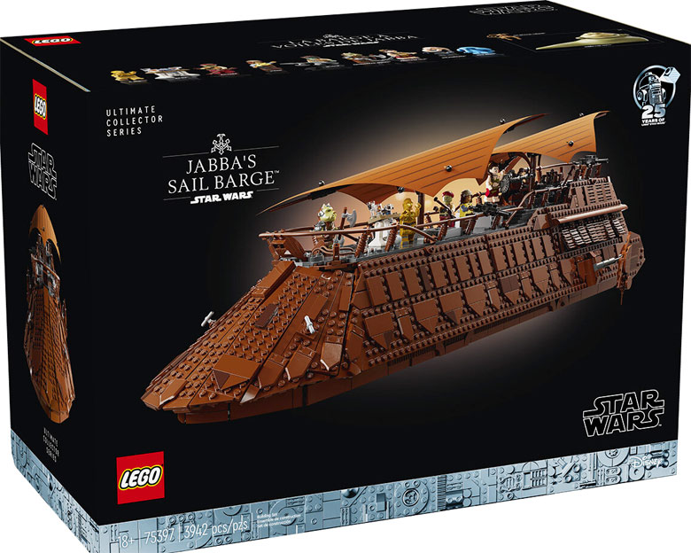 Lego star wars UCS 75397 Jabba sail barge edition collector noel 2024