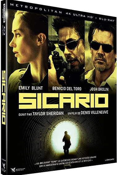 Sicario bluray 4k ultra hd edition collector limitee