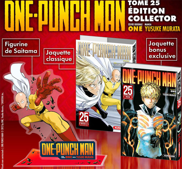 manga one punch man t25 coffret collector edition limitee