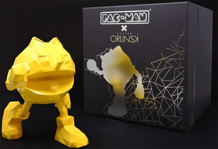 Pac Man figurine collection art Orlinski jaune