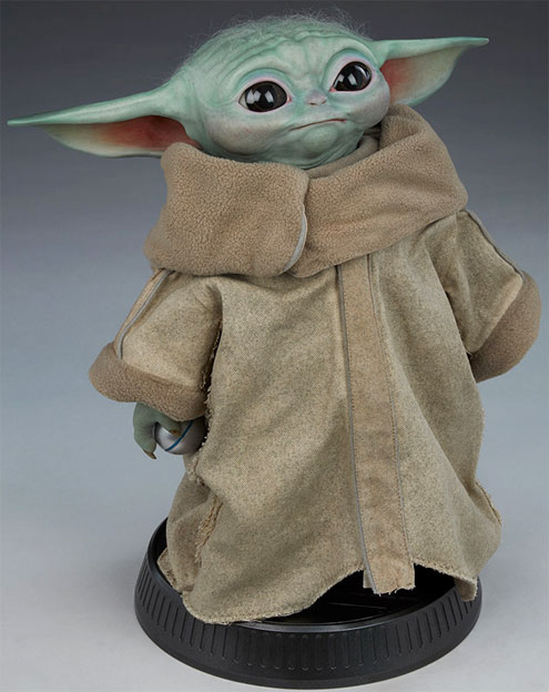 figurine taille reelle Star Wars baby yoda the child lenfant Sideshow