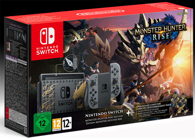 console nintendo switch monster hunter rise collector edition limitee 2021