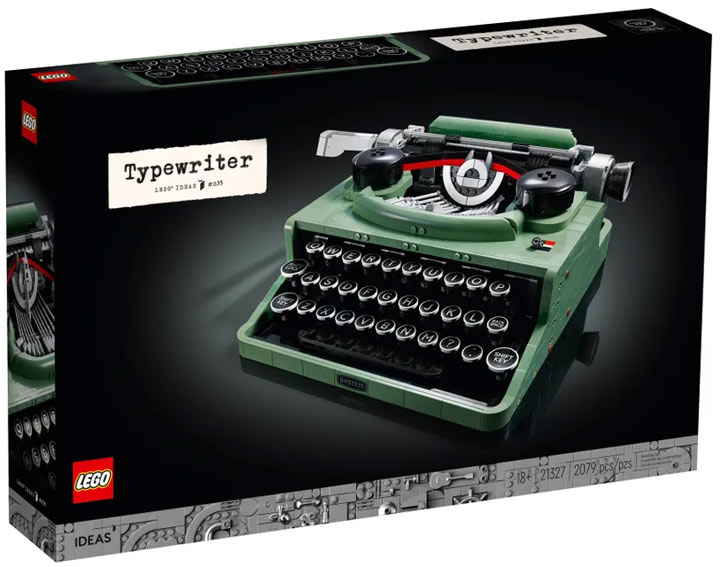 Machine a ecrire lego ideas 21327 typewriter
