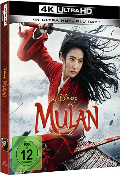 Mulan Blu ray 4K Ultra HD film live disney