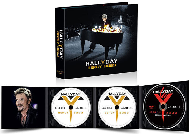 Hallyday Bercy 2003 coffret CD DVD 2021