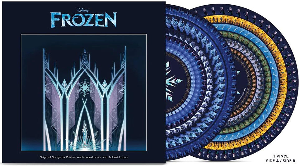 Frozen reine des neige vinyl lp ost soundtrack bande originale zoetrope