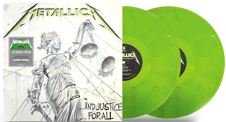 Metallica and justice for all vinyl edition colore limite