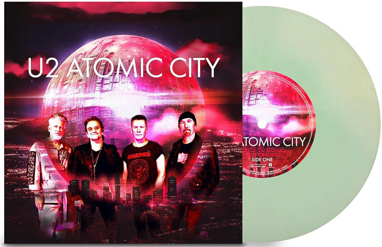 U2 Atomic city single vinyl ep collector edition fluorescent glow in the dark