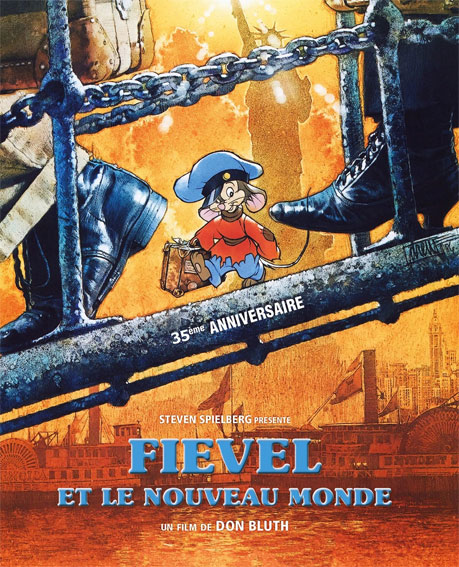 Fievel et le nouveau monde Blu ray DVD edition 35 anniversaire 2021